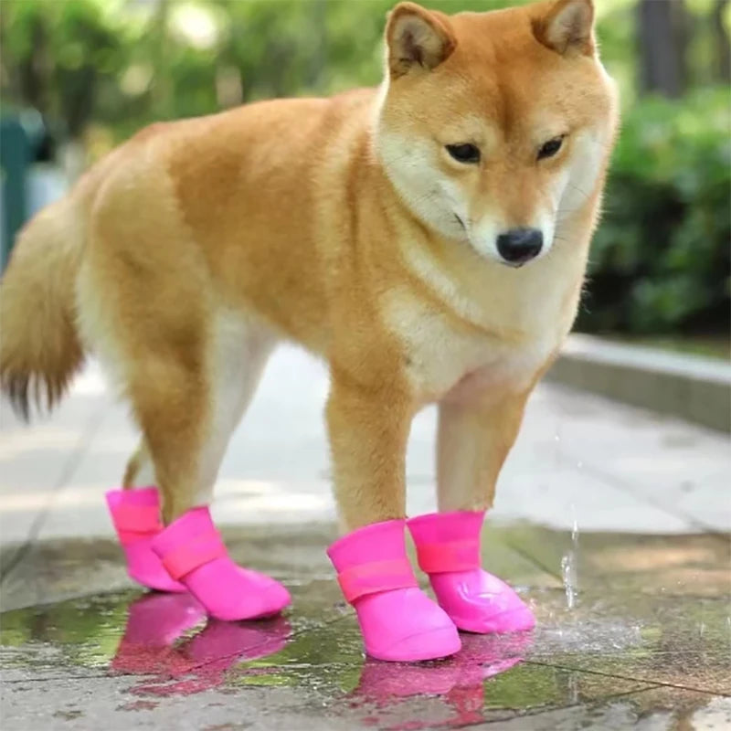Bottes Étanches Antidérapantes pour Chiens & Chats – Lot de 4