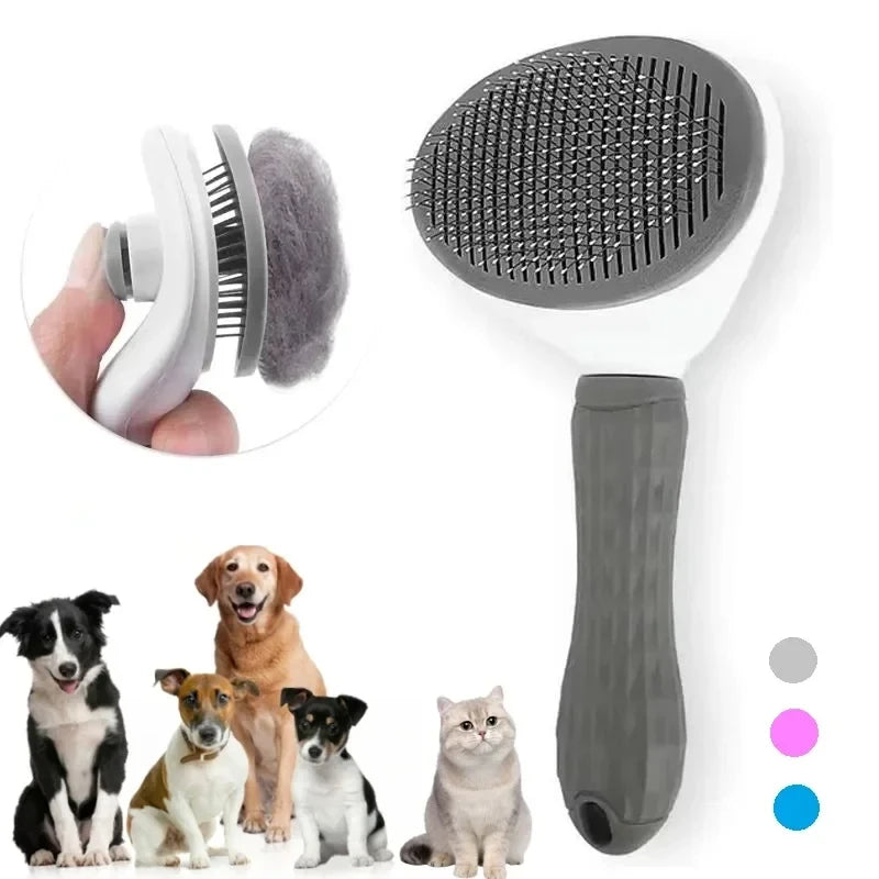 Brosse Auto-Nettoyante Anti-Poils pour Chats & Chiens